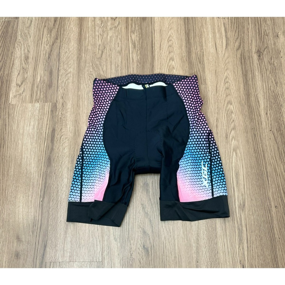 XGC Women's Cycling Shorts Medium 4D Padded Bike Shorts Compression Pink Blue